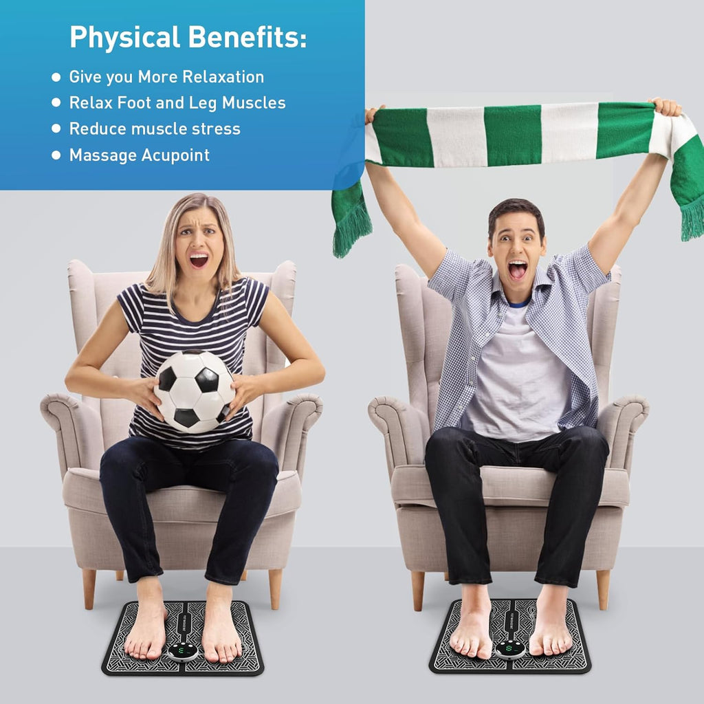 Phixnozar Electric Foot Massager Mat for Feet and Calves

