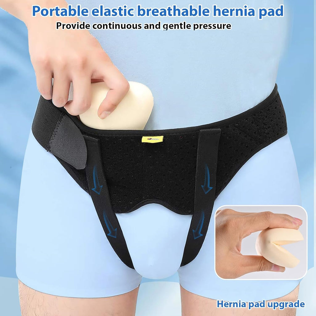 TENB Hernia Belt for Men, Adjustable Inguinal & Sports Hernia Support Truss

