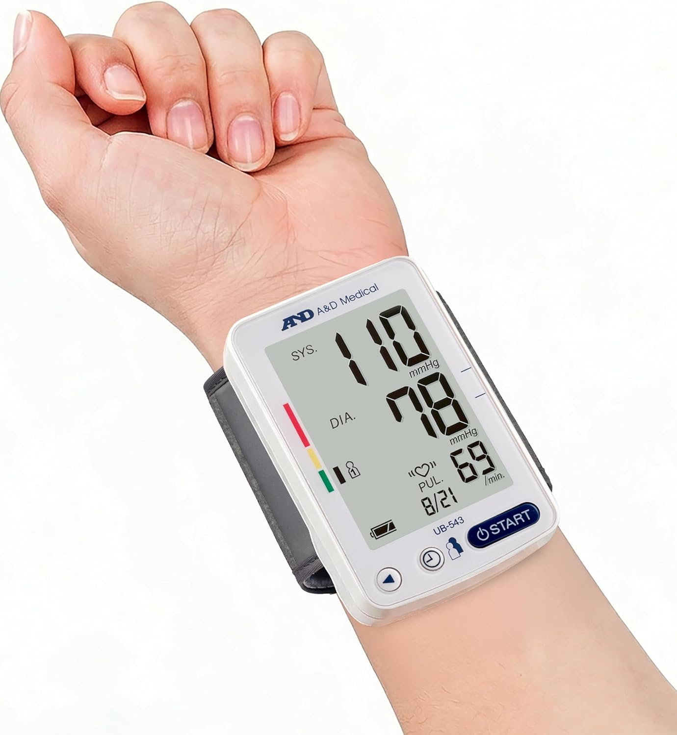 A&D Medical Essential One blood pressure device UB-543 with adjustable cuff

