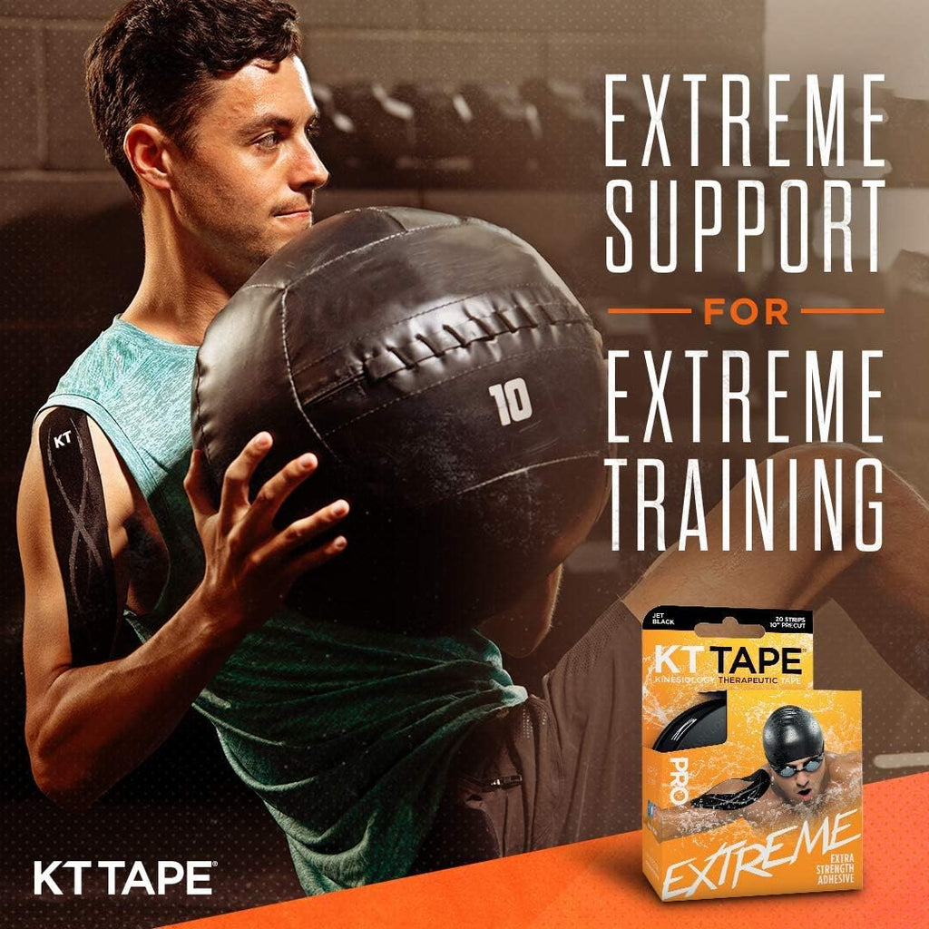 KT Tape Pro Extreme Synthetic Kinesiology Athletic Tape, Precut Strips

