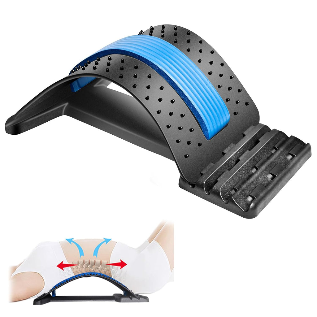 JUMPOW Back Stretcher for Lower Back Pain Relief, Adjustable Lumbar Spine Board

