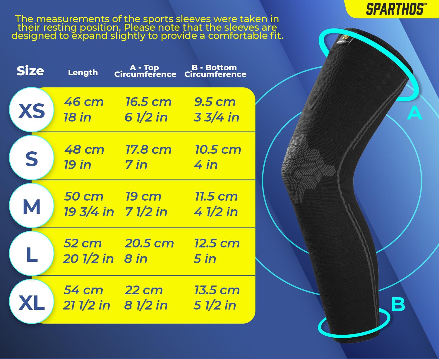 Sparthos Full Leg Compression Sleeves for Calf, Knee and Thigh Recovery Support

