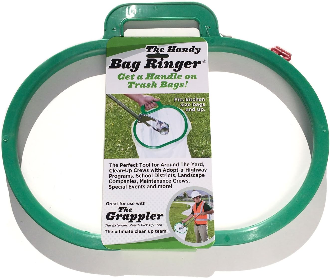 Handy Bag Opener Plastic Ring with Handle for Easy Lifting and Carrying

