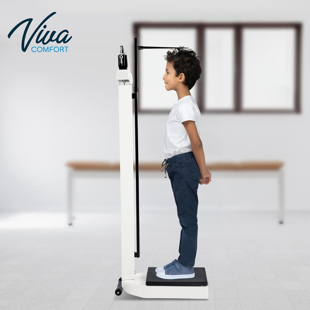 VivaComfort Medical Office Beam Scale, Analog Height and Weight Scale, 440 lb

