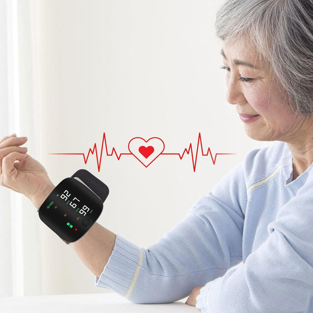 Rechargeable Wrist Blood Pressure Monitor with Digital Display and Voice Broadcast

