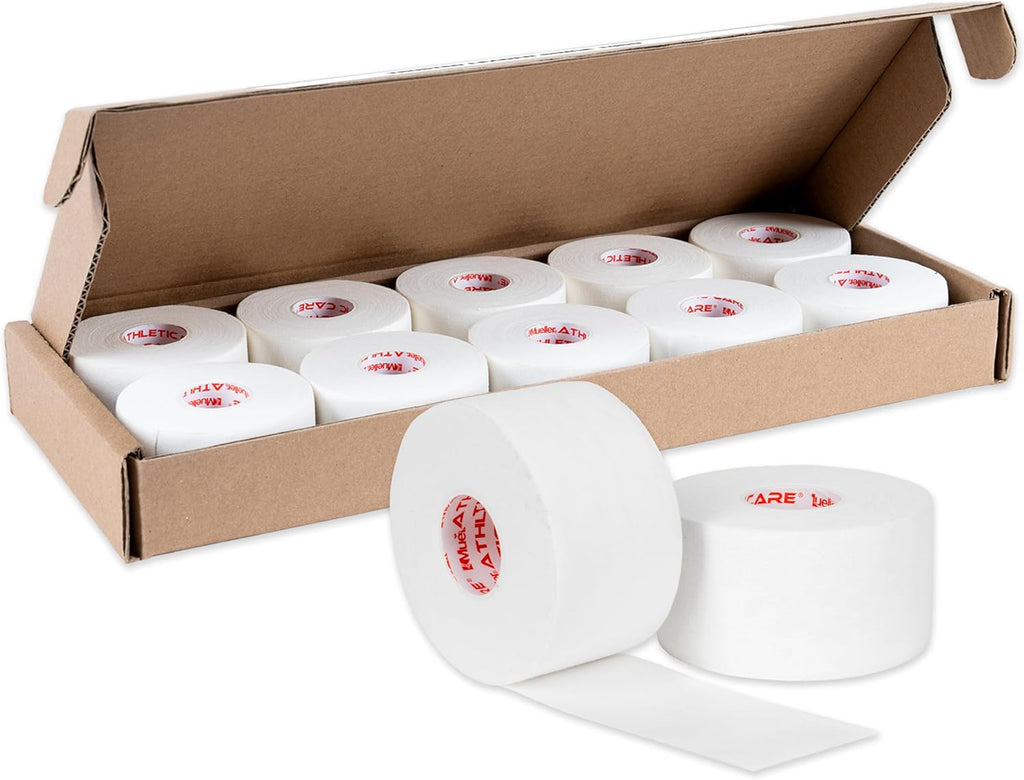 Mueller Sports Medicine Premium Athletic Tape, Cotton Support Tape Rolls

