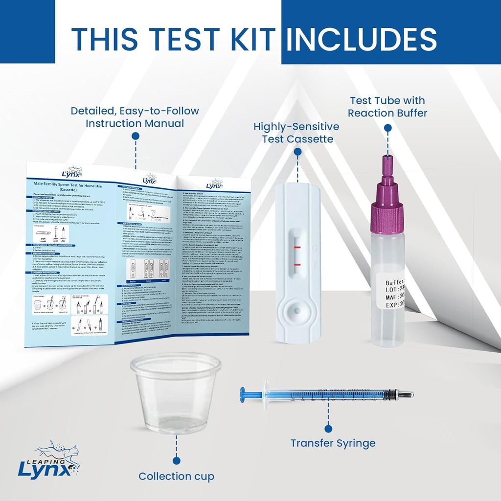 Super Sperm Check Male Fertility Test Kit, WHO-Recommended Sensitivity, Results in Minutes

