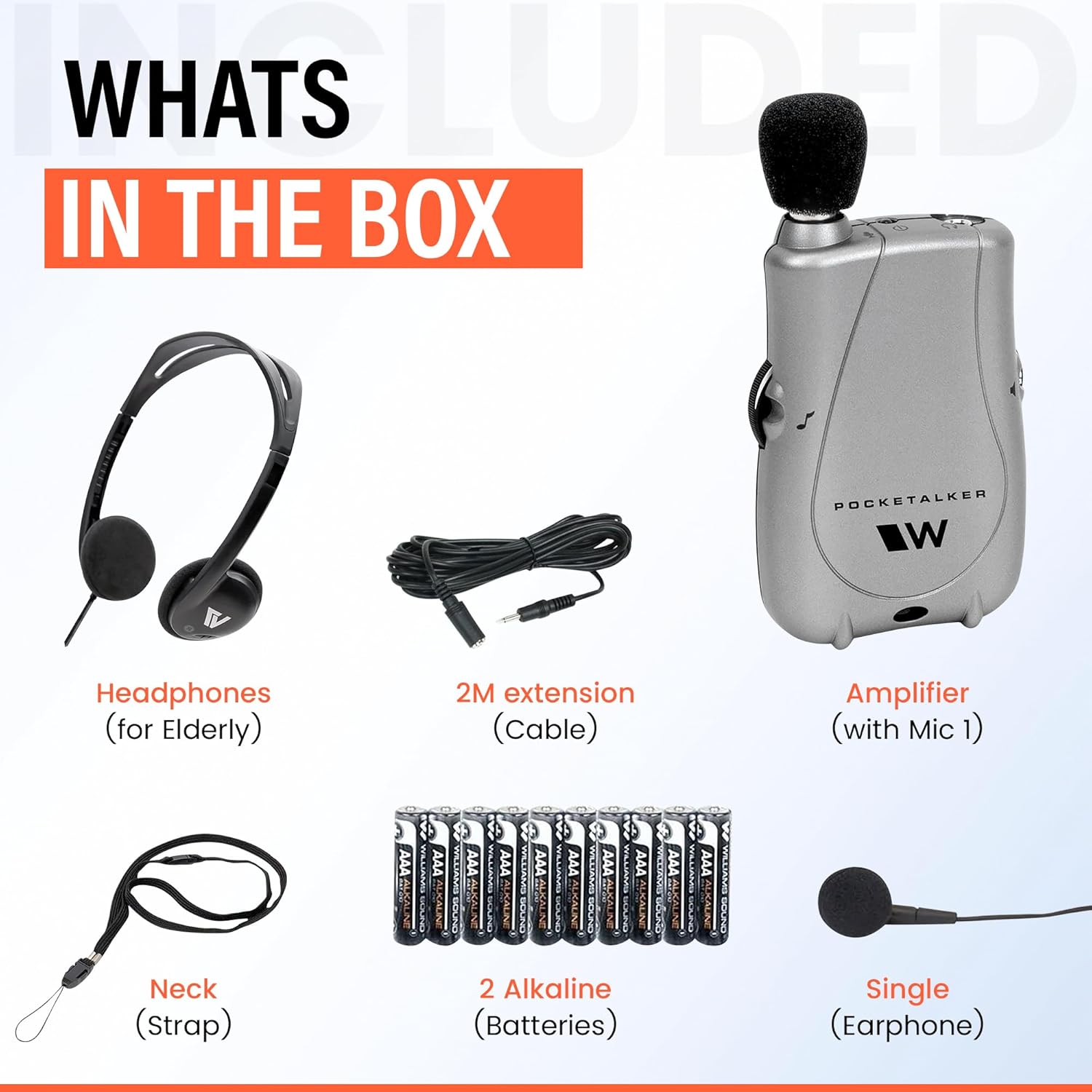 Williams Sound Pocketalker Ultra Personal Sound Amplifier with Headphones


