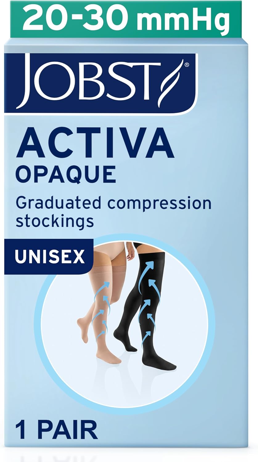 JOBST Activa Opaque 20–30 mmHg Compression Socks Thigh High Closed Toe

