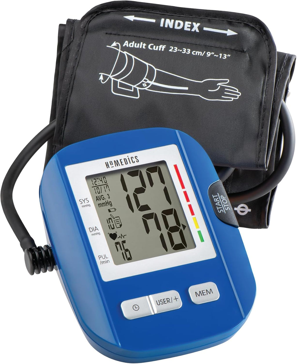HoMedics Upper Arm Automatic Blood Pressure Monitor with One-Touch Operation

