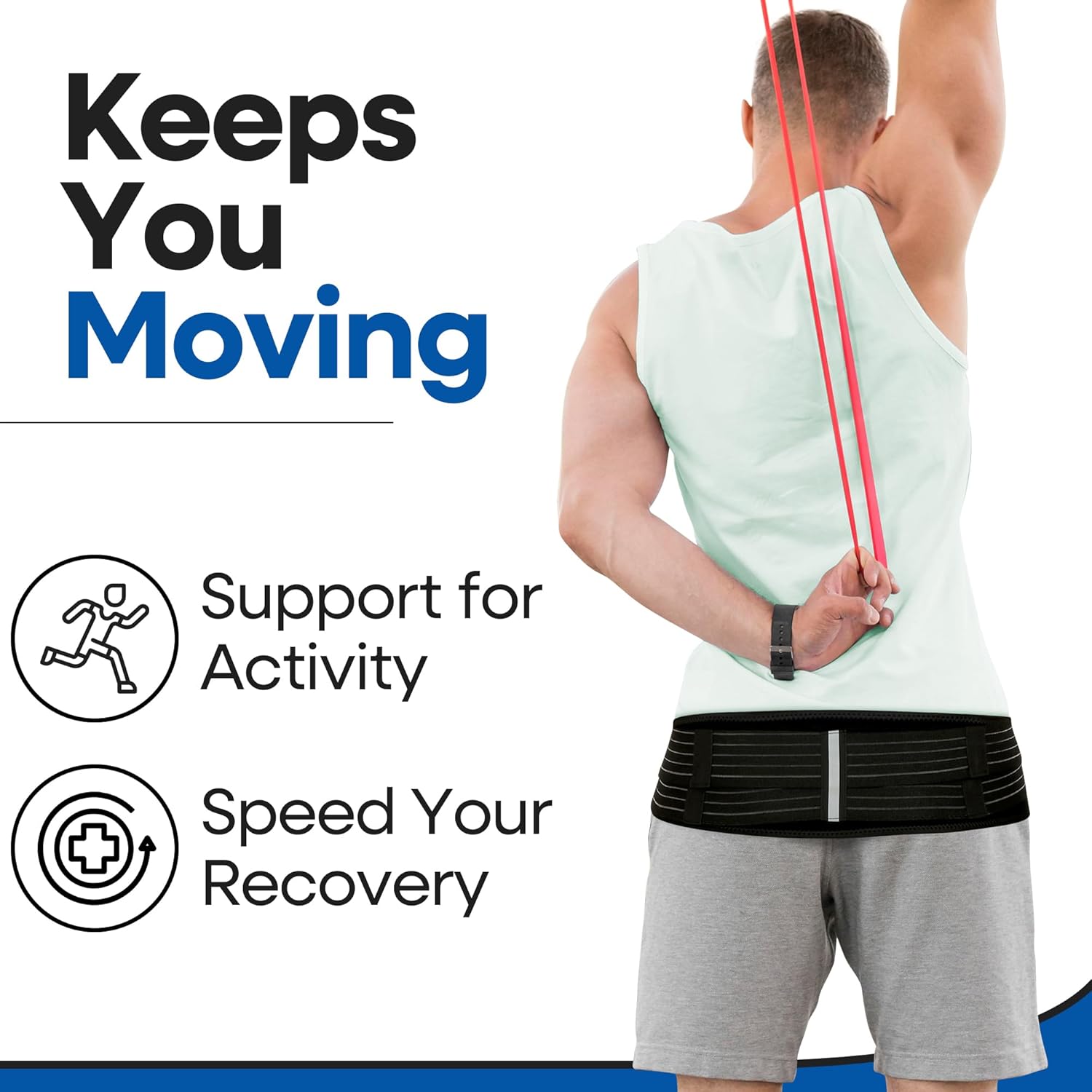 Armstrong America SI Belt Sacroiliac and Sciatica Support Brace for Lower Back Pain

