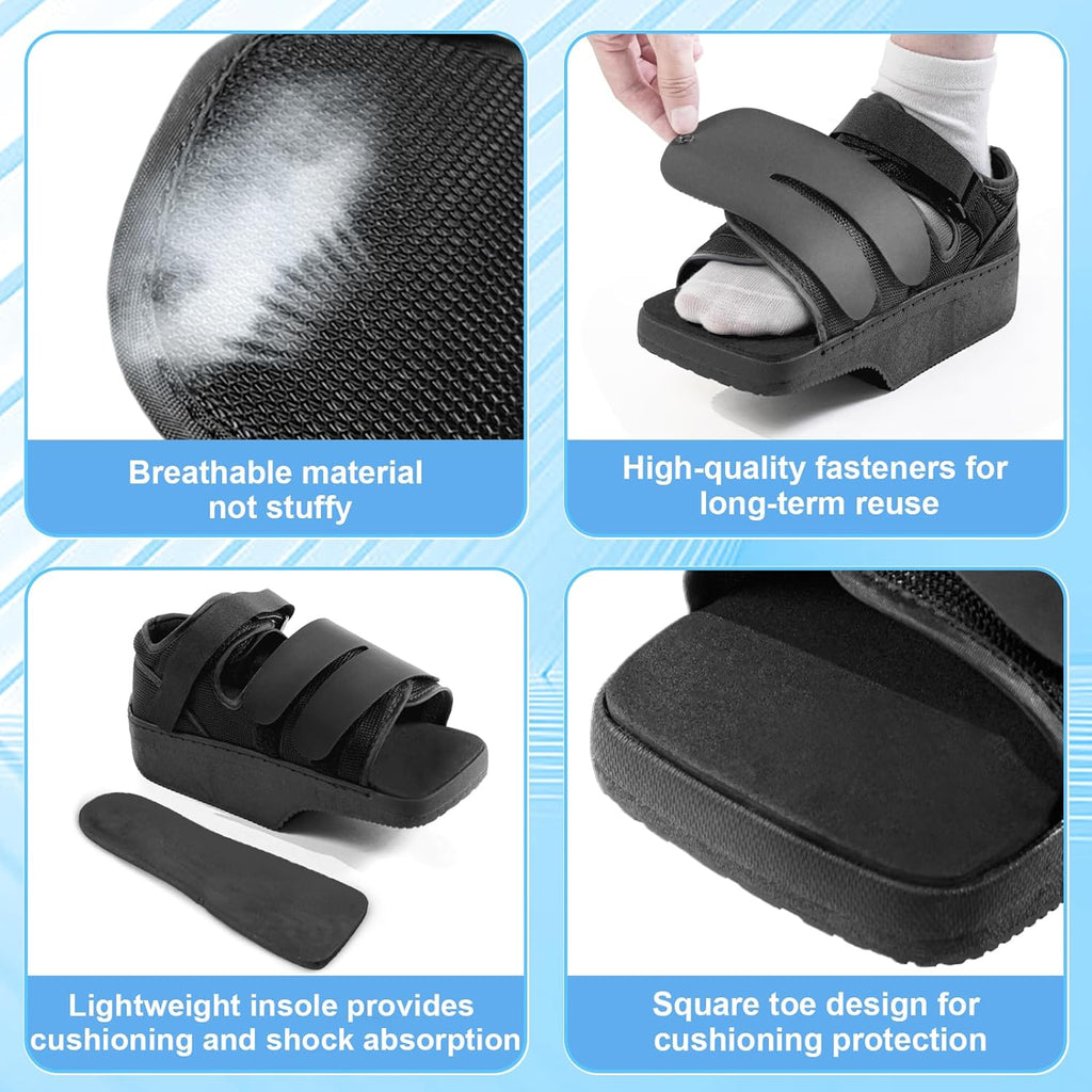 Estinko Wedge Orthopedic Recovery Shoe, Non-Weight-Bearing Offloading Boot

