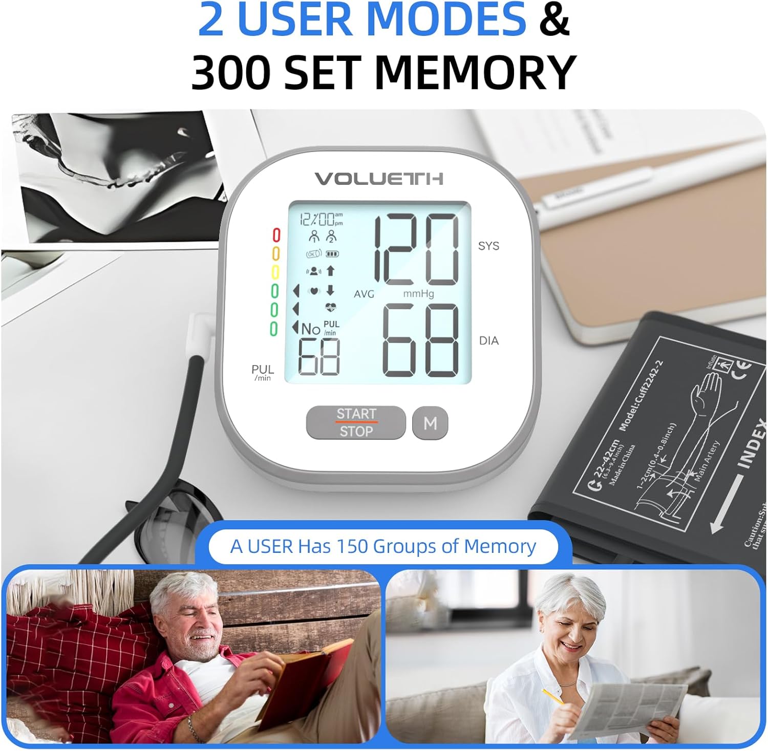 Pediatric Automatic Blood Pressure Monitor for Home Use, LCD Display Cuff Machine

