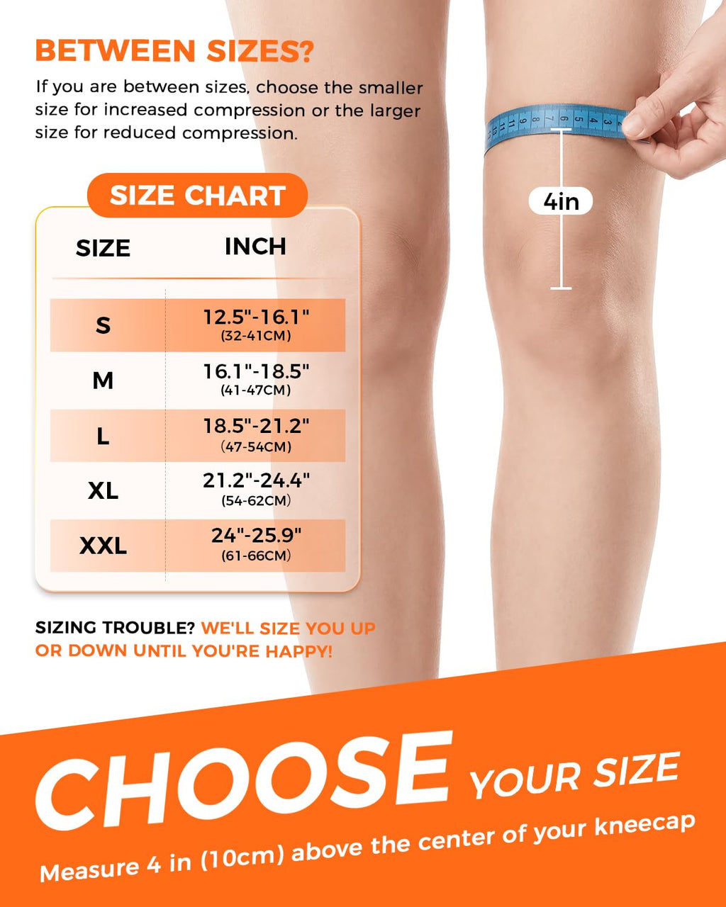 changenow Medical-Grade Knee Brace with Side Stabilizers and Dynamic Lock Straps

