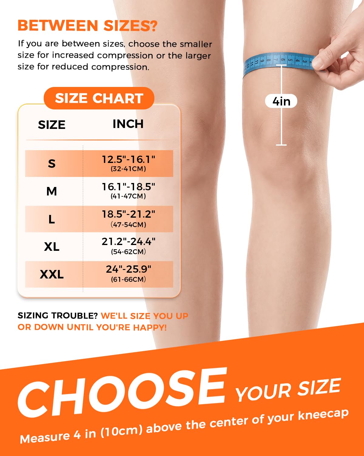changenow Medical-Grade Knee Brace with Side Stabilizers and Dynamic Lock Straps


