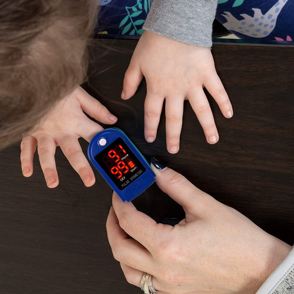 Roscoe Medical Fingertip Pulse Oximeter Oxygen Saturation Monitor for Kids & Adults

