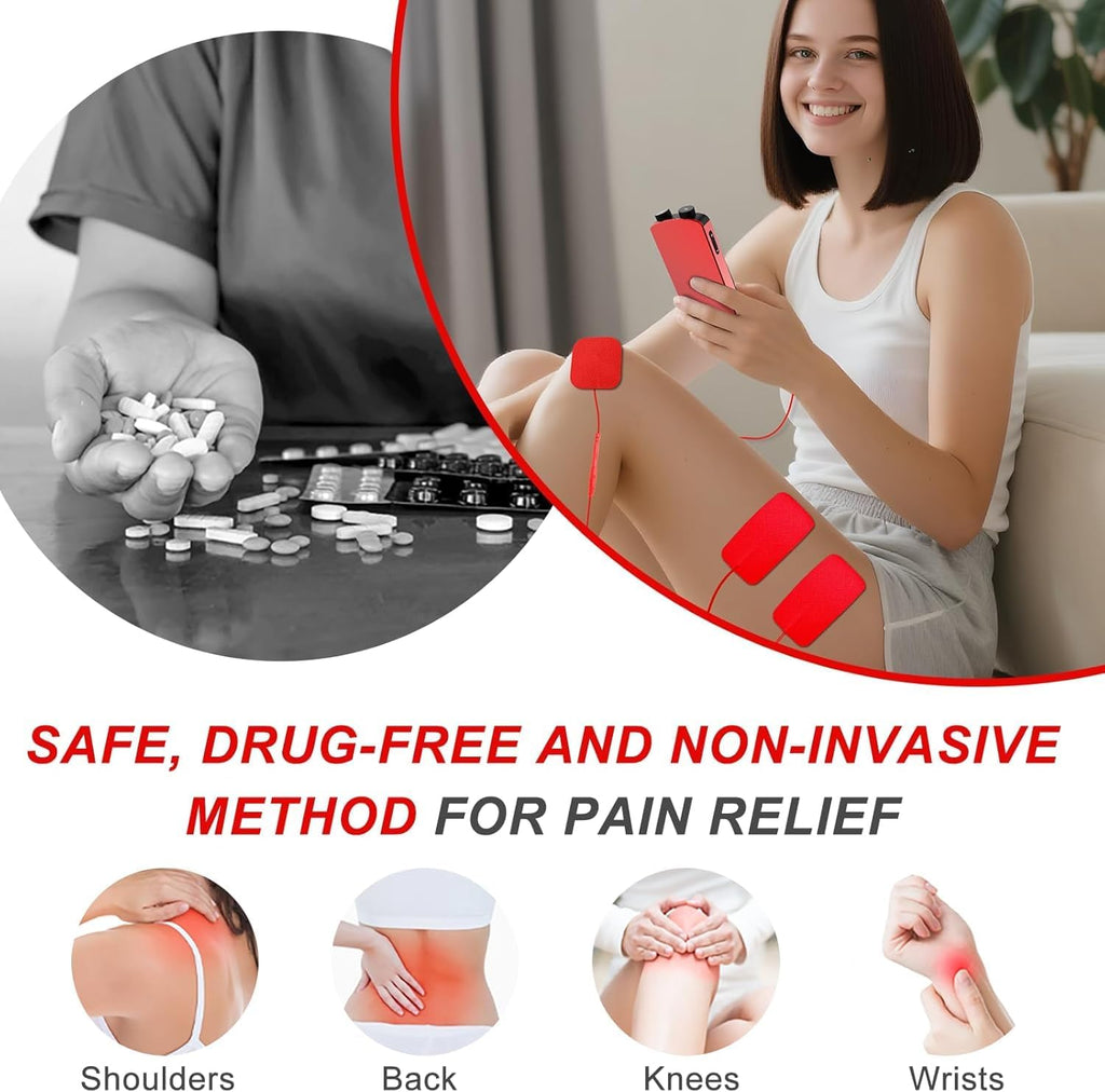 Belifu TENS EMS Muscle Stimulator for Pain Relief Therapy, 4-in-1

