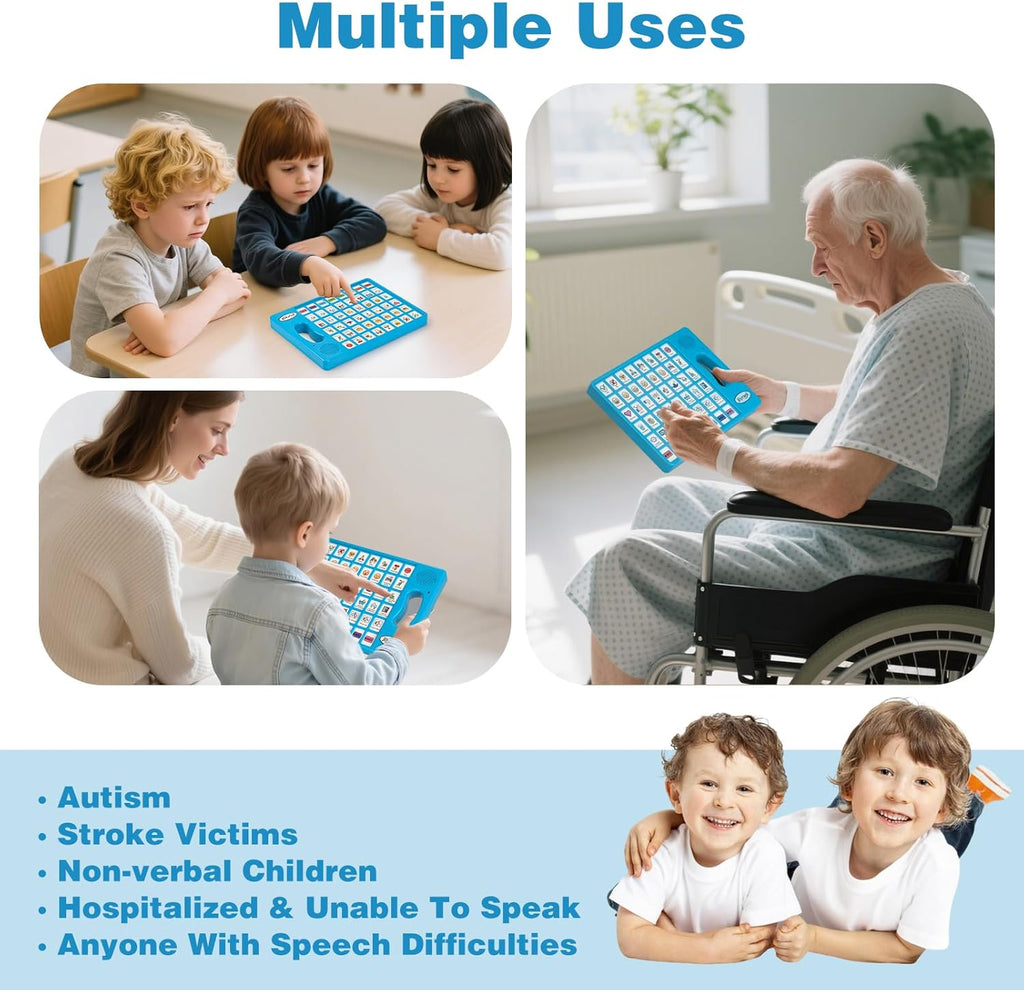 Joyreal AAC Communication Device for Autism, Nonverbal Talker with Programmable Buttons

