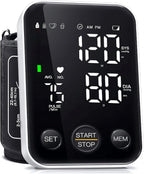 Oklar Upper Arm Blood Pressure Monitor, One-Button BP Machine with LED Display

