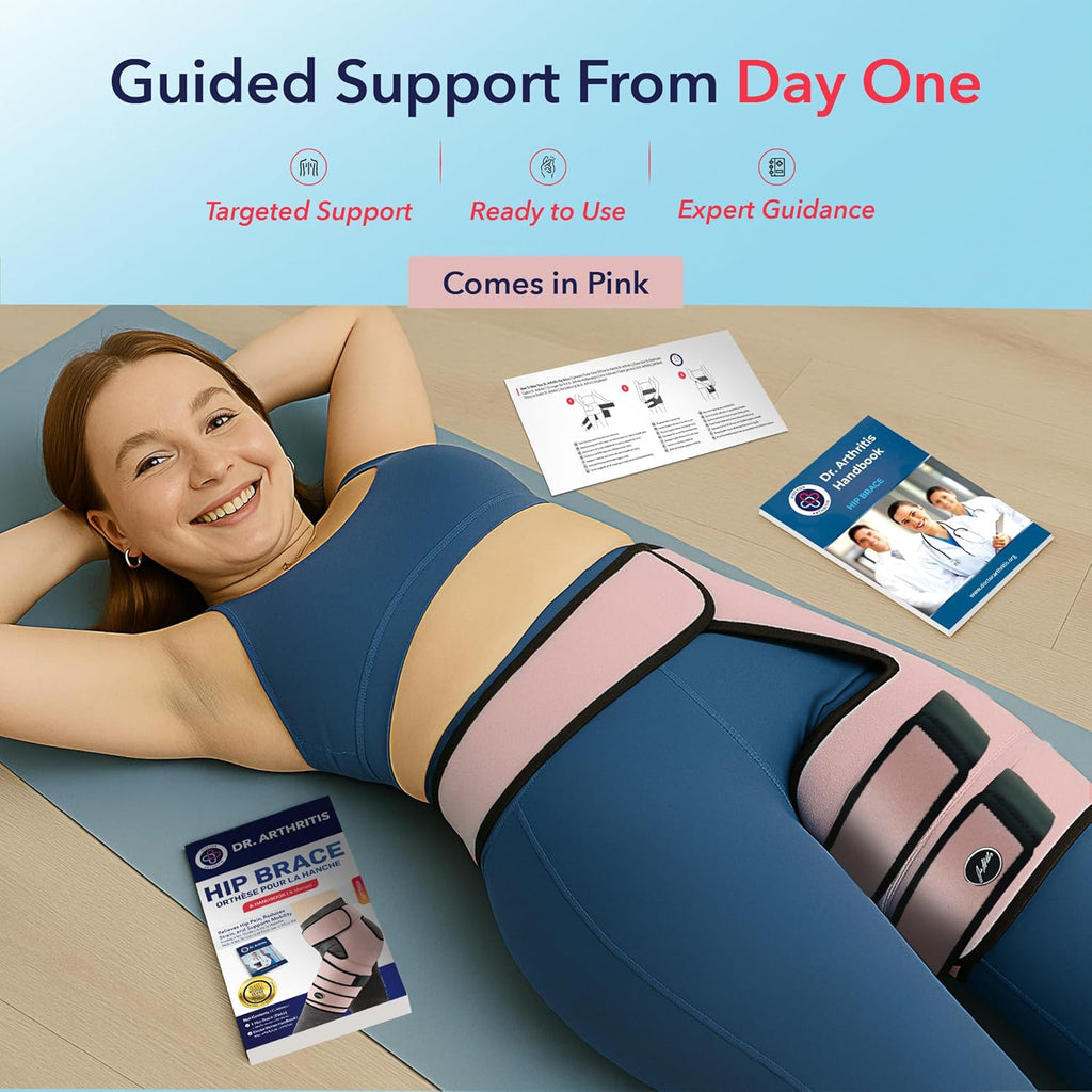 Doctor-Developed Hip Support Compression Wrap for Groin, Sciatica, Hamstring Relief

