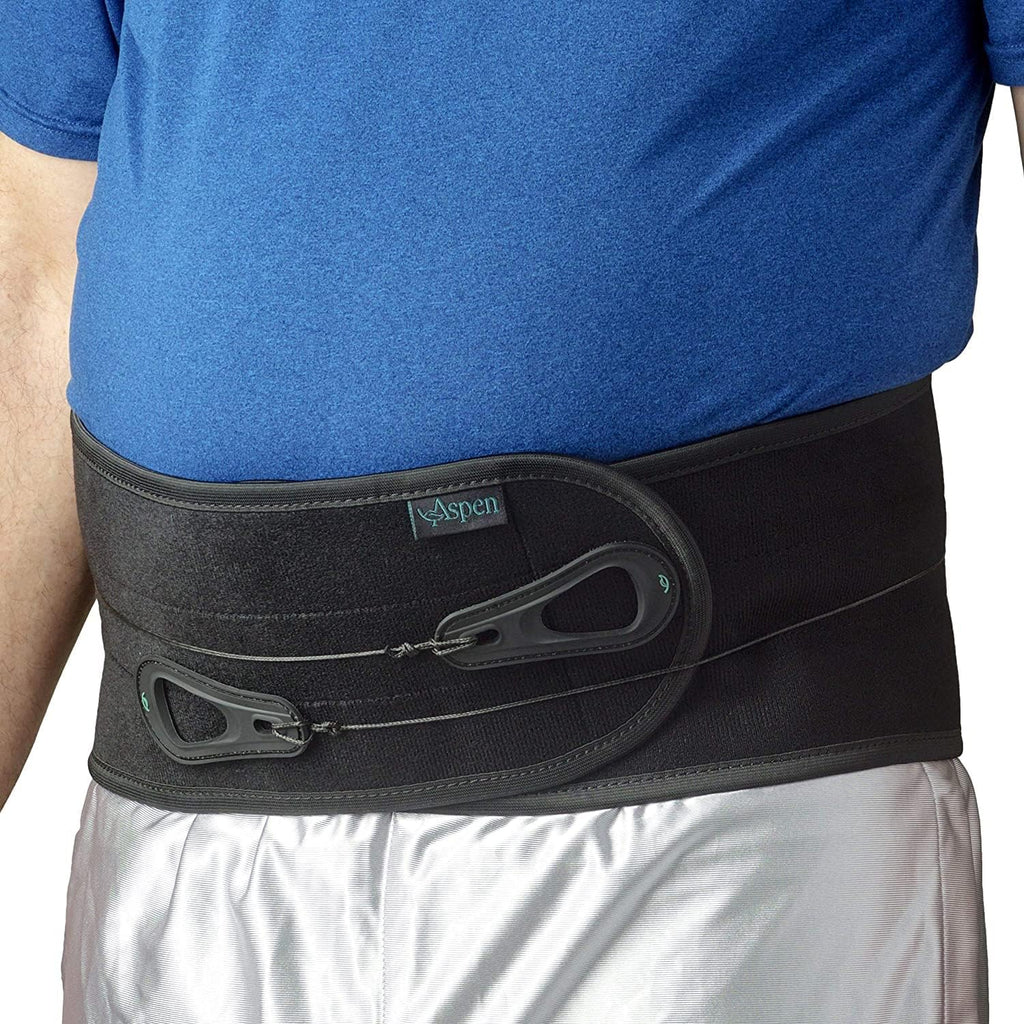 Aspen Lumbar Support Back Brace with Patented Pulley System for Targeted Compression


