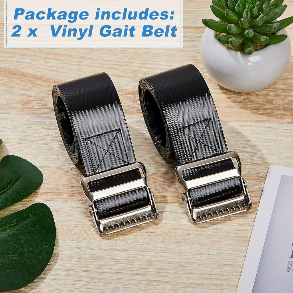 Shappy Vinyl Gait Belt Transfer Belt for Patient Assist with Metal Buckle

