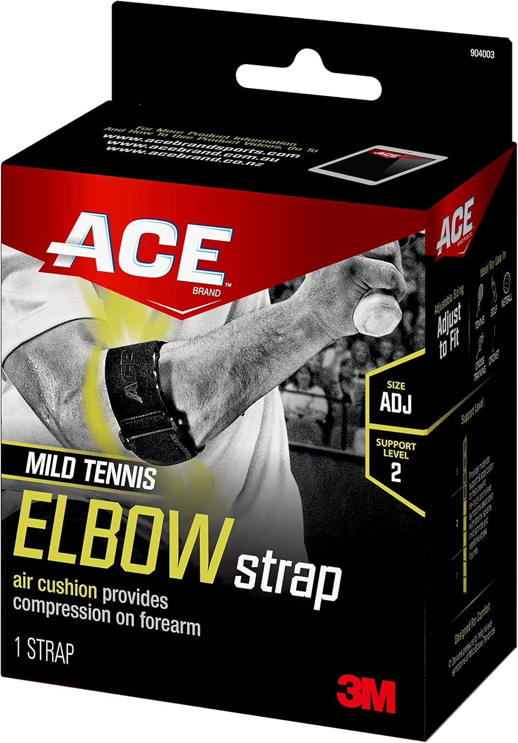 ACE Sport Tennis Joint Compression Support, Adjustable, Air Cushion

