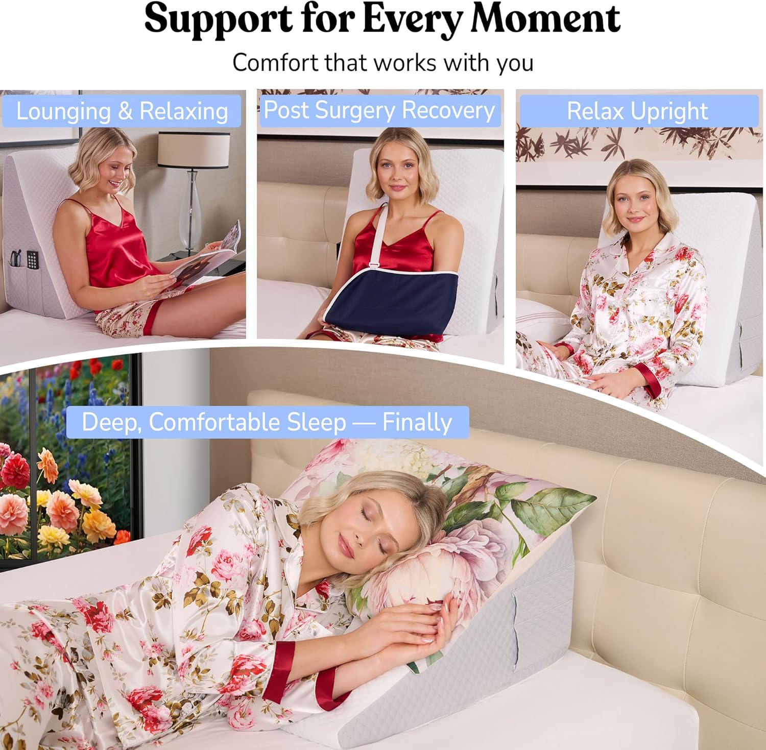 Sleepnitez 3.0 in Memory Foam Incline Pillow for Acid Reflux, Snoring, Sleep Apnea

