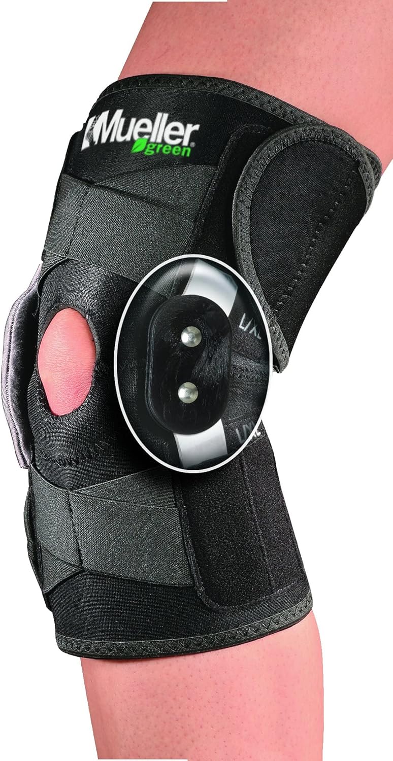 Mueller Sports Medicine Self-Adjusting Hinged Knee Brace for Arthritis and Sprains

