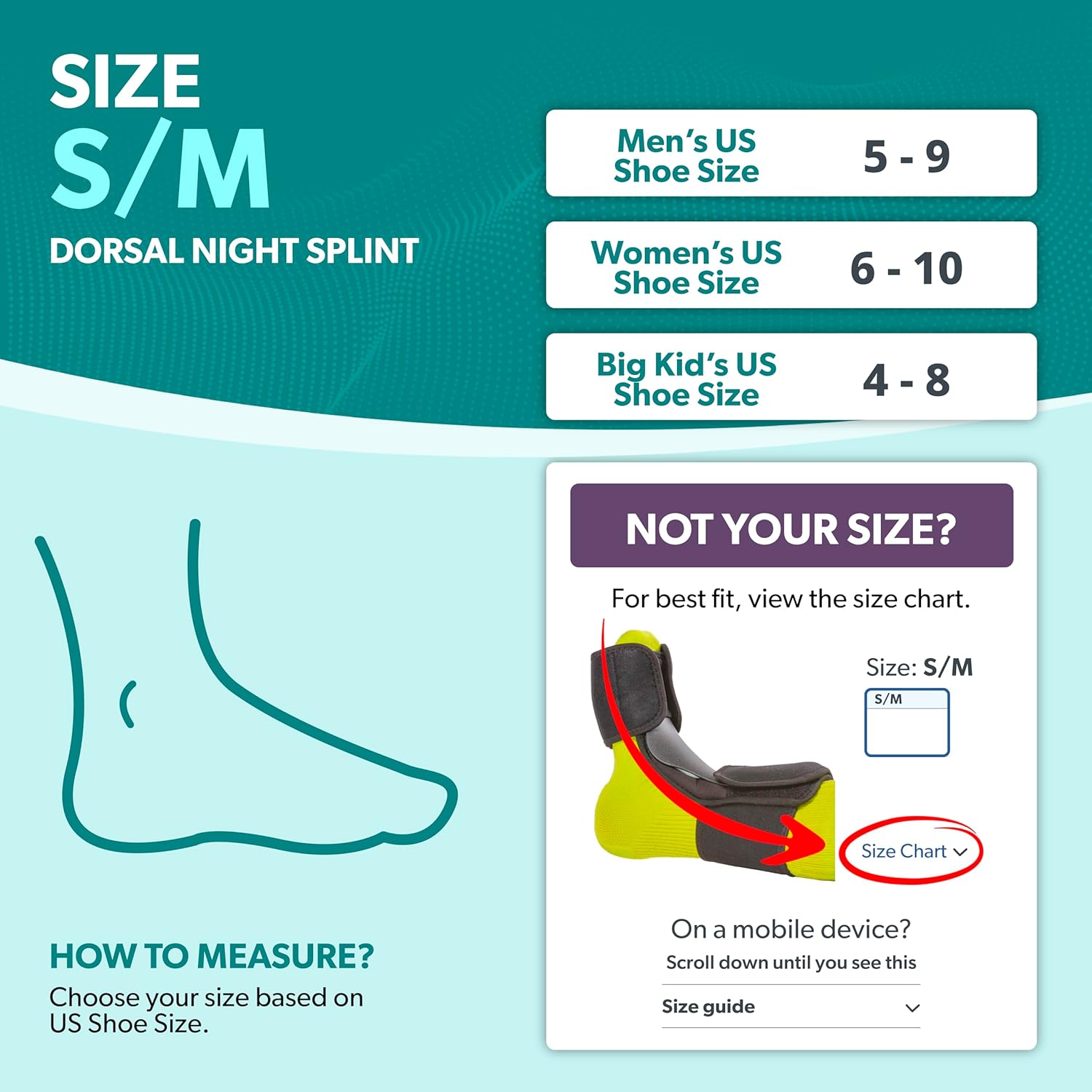 BraceAbility Dorsal Night Splint for Plantar Fasciitis, Foot Drop, Achilles Boot


