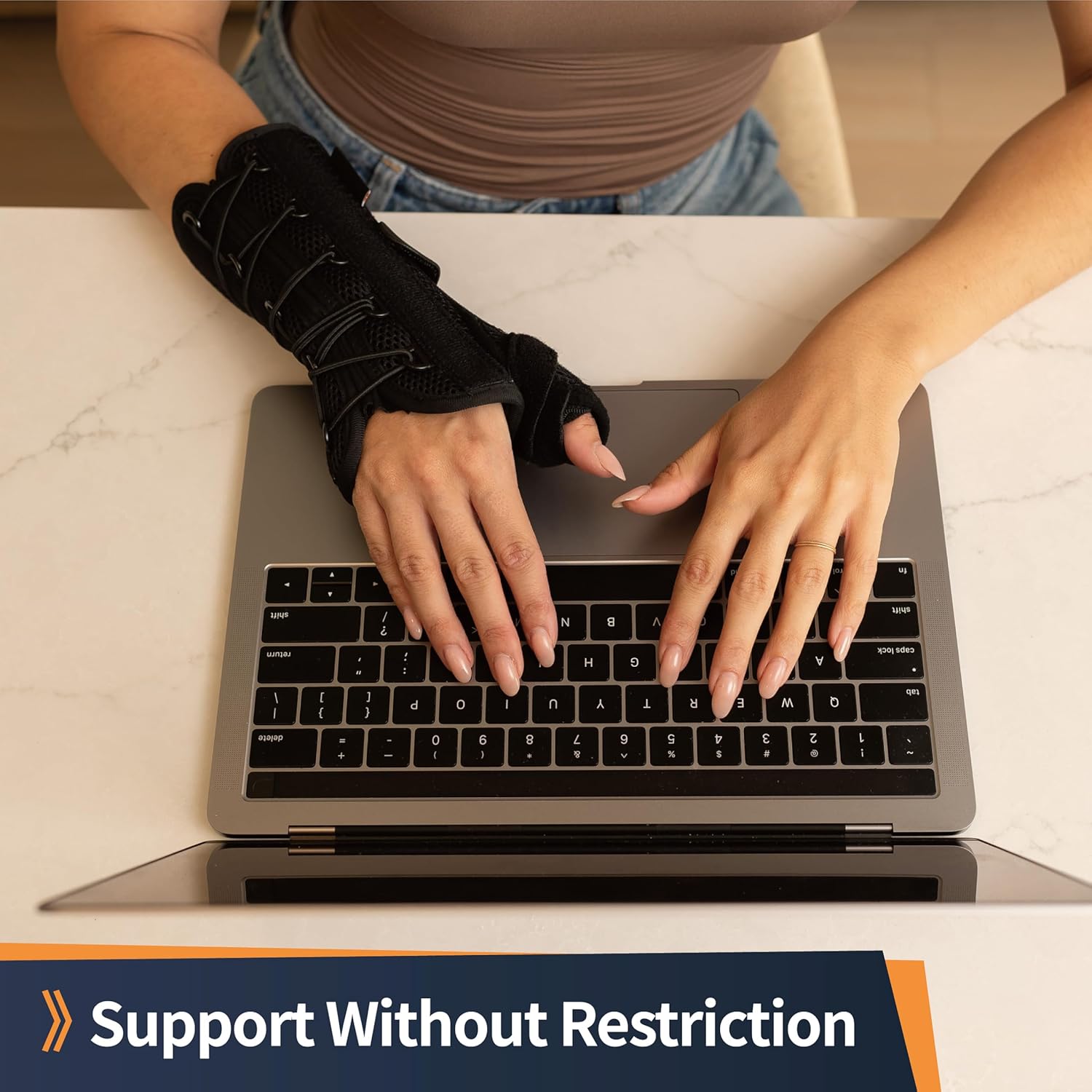 Comforband Quick-Strap Wrist & Thumb Spica Splint Adjustable Support Brace

