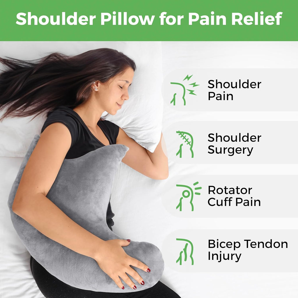 AbleUplift Rotator Cuff Shoulder Pillow, Ergonomic Support for Surgery Recovery

