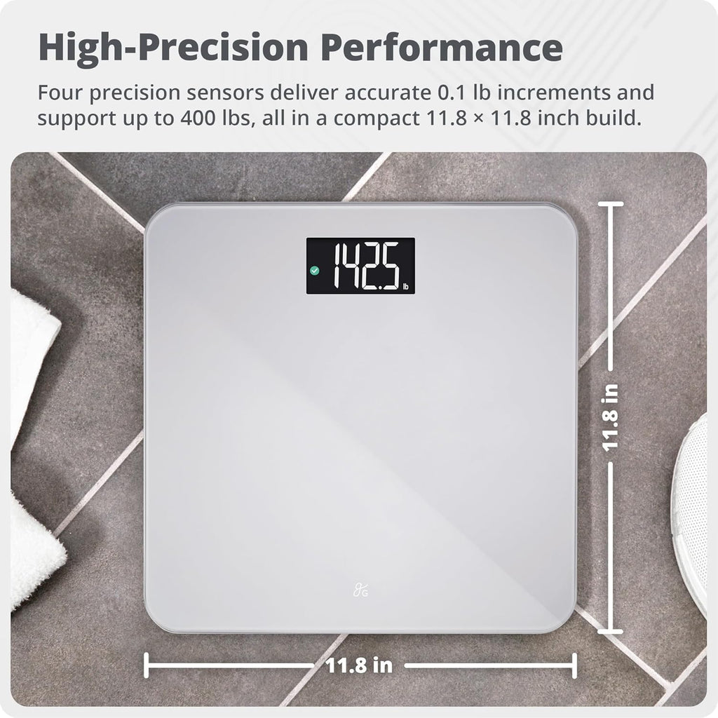 Greater Goods AccuCheck Digital Body Weight Device with Backlit Display, 400 lb Capacity

