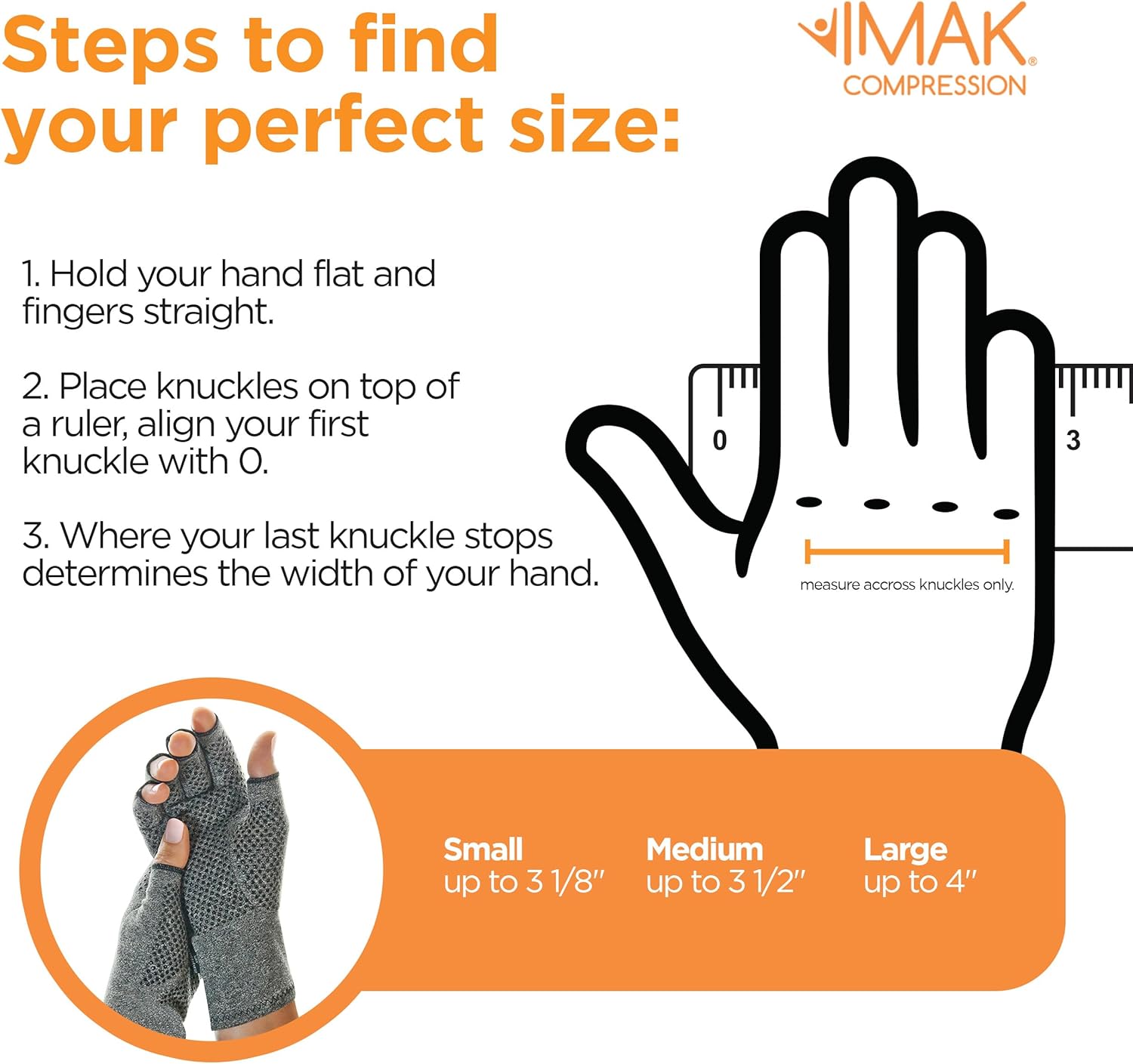Brownmed IMAK Compression Active Fingerless Gloves for Arthritis & Circulation Support

