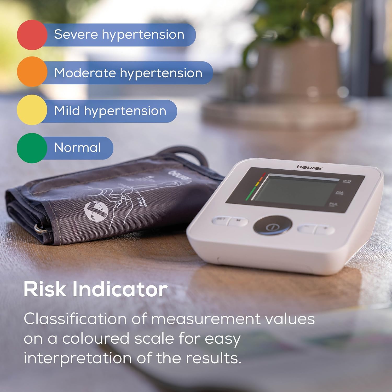 Beurer BM27 Upper Arm Blood Pressure Monitor with Adjustable Cuff, Irregular Heart Rate

