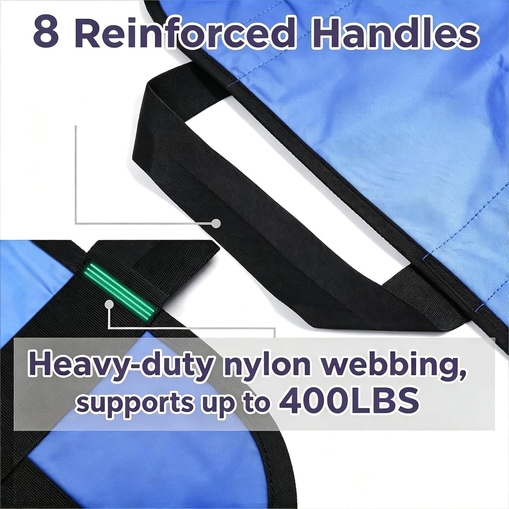 Positioning Bed Pad with Handles Waterproof Washable Reusable Transfer Sheet

