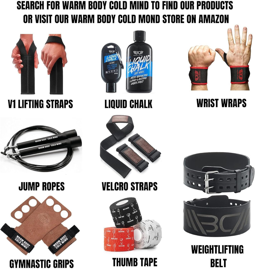 WARM BODY COLD MIND 1.85 in Hook Grip Thumb Tape for Weightlifting


