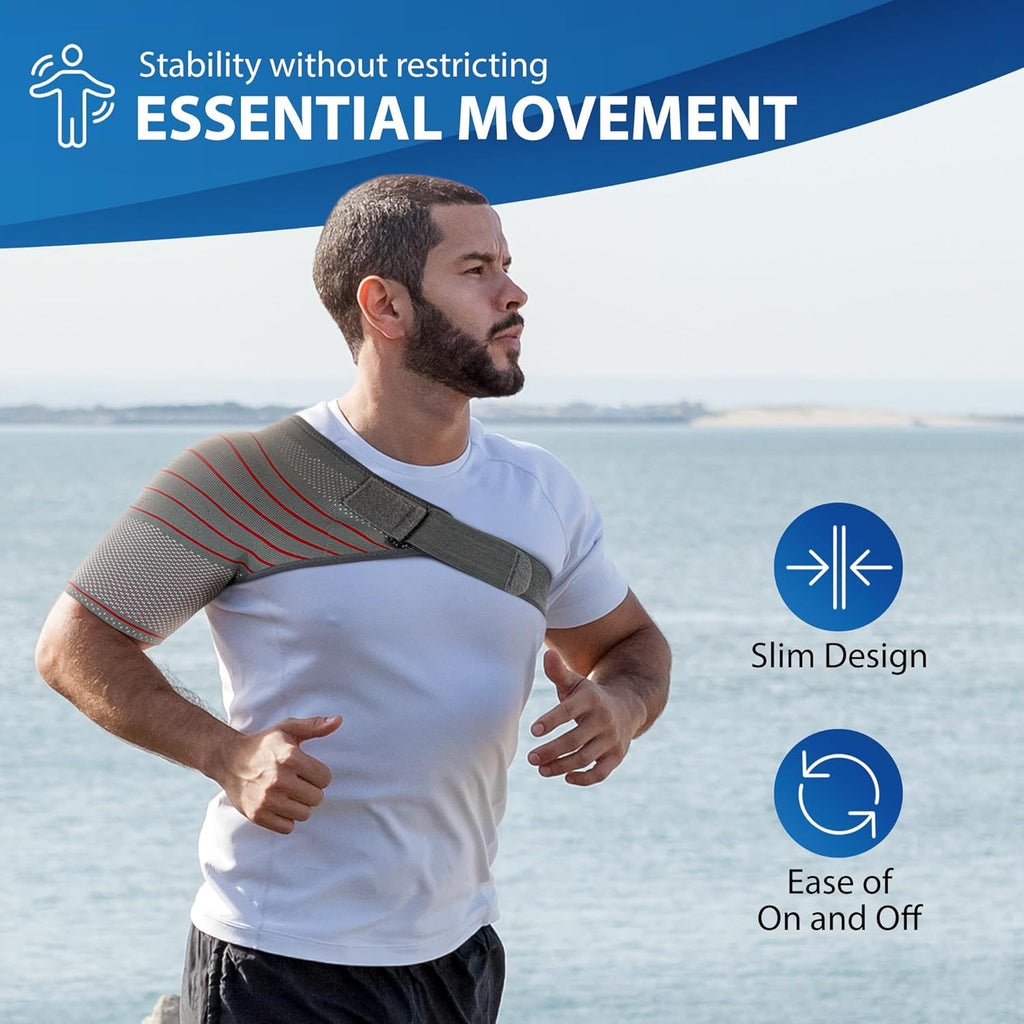 ORTONYX Shoulder Stability Brace Compression Sleeve for Rotator Cuff Support

