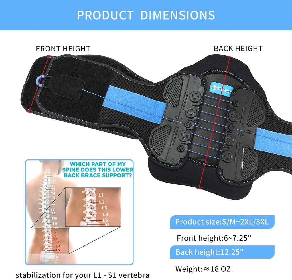 CYBERTECH Lumbar Decompression Support Belt with Dual Pulley System

