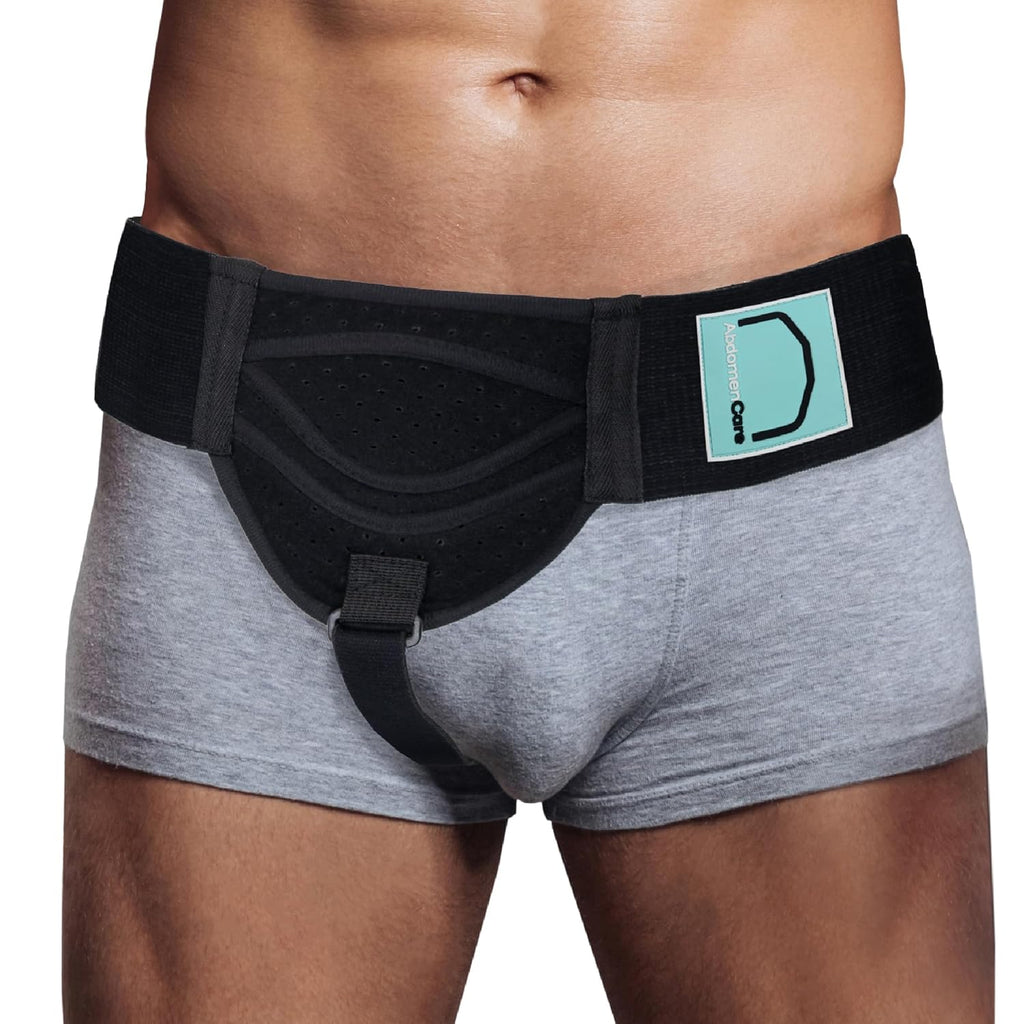 Abdomencare Inguinal Hernia Support Belt for Men & Women with 2 Compression Pads

