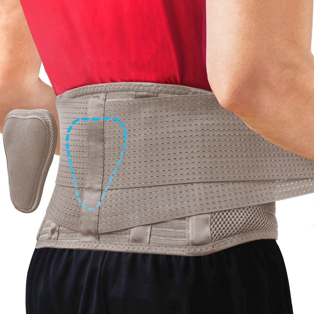 Sparthos Back Support Belt Lumbar Brace with Breathable Lumbar Pad for Sciatica

