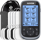 AUVON 3-in-1 TENS EMS Relax Muscle Stimulator with 40 Intensities and 24 Modes

