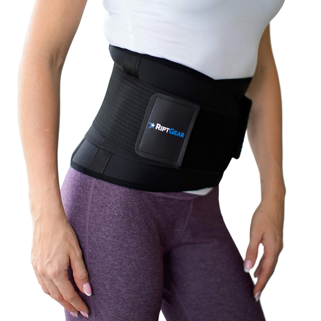 RiptGear Back Brace for Lower Back Pain Relief, Lumbar Support with Stabilizers

