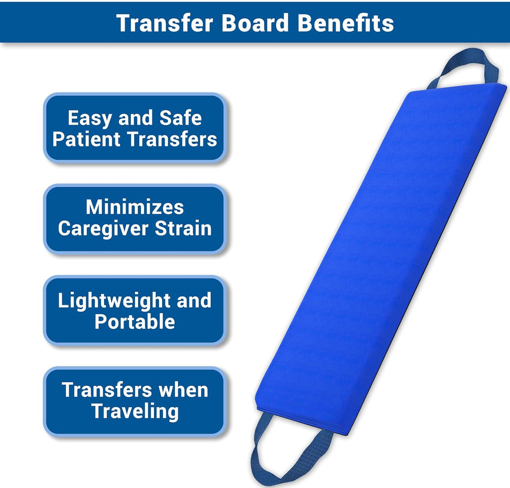 Skil-Care Transfer Board and Padded Slide Board with Reinforced Handles

