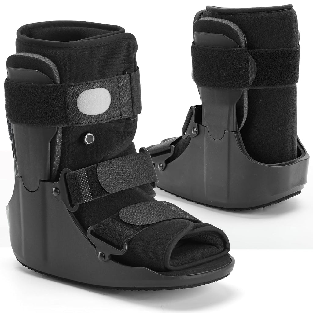 Air Walking Boot for Broken Foot, Adjustable Pneumatic Support, Anti-Slip Sole

