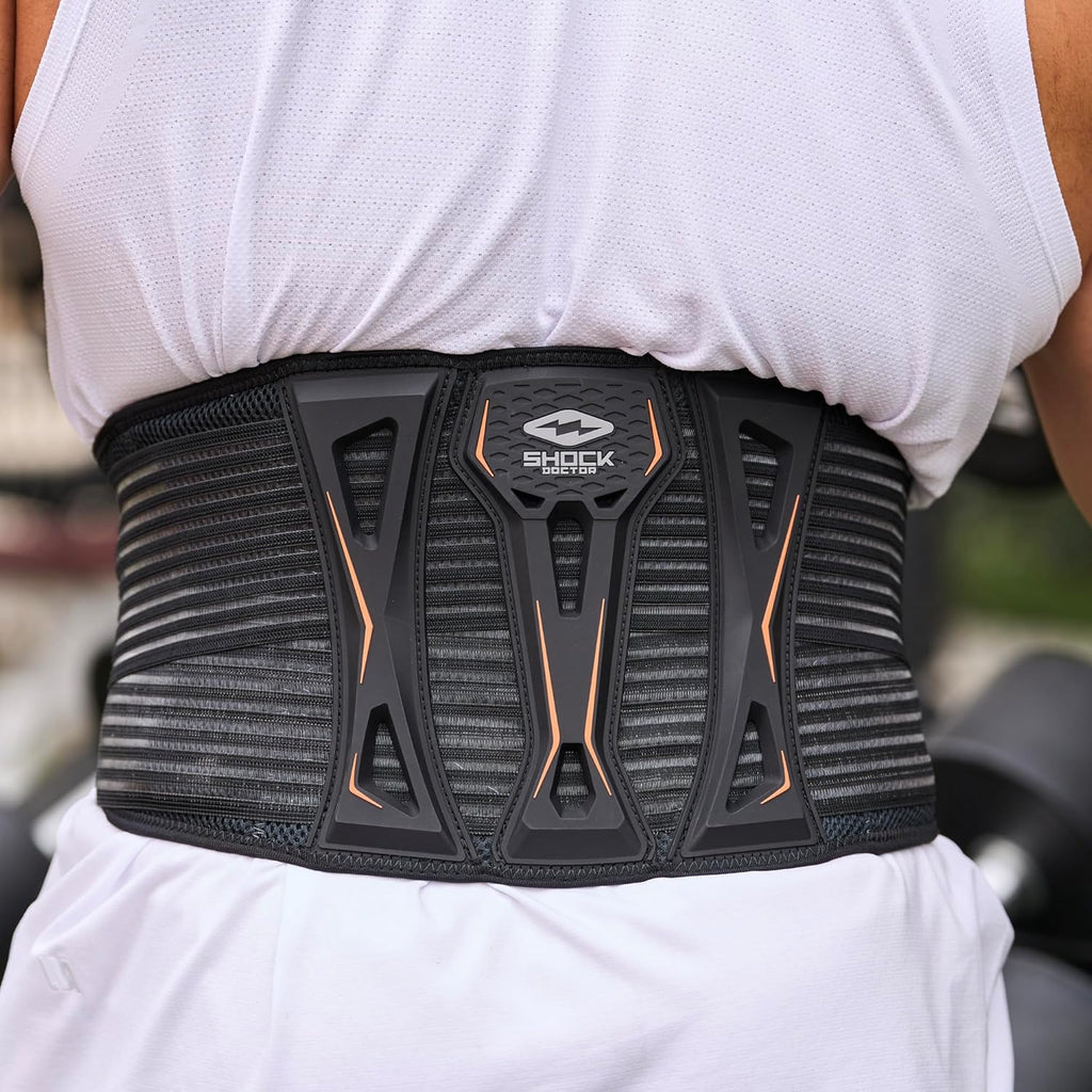 Shock Doctor Ultra Back Support Adult Lumbar Brace with Dual Strap Adjustments

