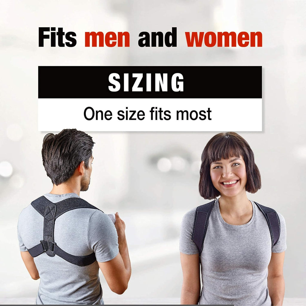 ACE Posture Corrector for Upper Back Support with Adjustable Shoulder Straps

