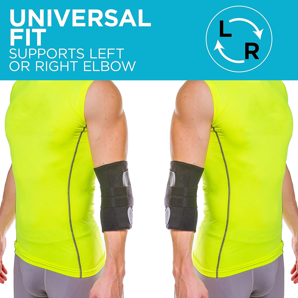 BraceAbility Cubital Tunnel Brace, Ulnar Nerve Padded Elbow Splint

