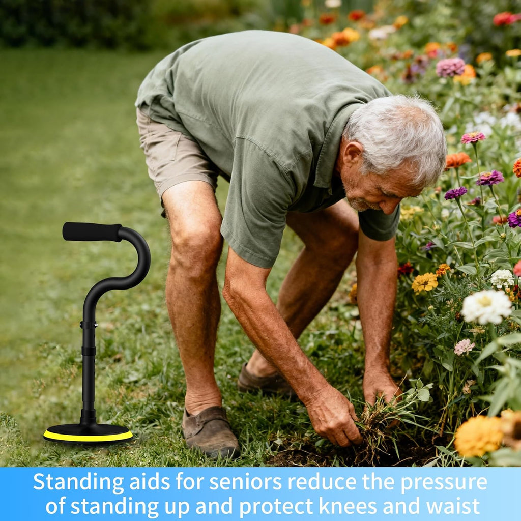 Standing Assist Device Mobility Aid for Seniors, Adjustable Height Floor-to-Stand Tool

