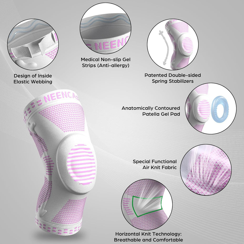 NEENCA Professional Knee Brace for Pain Relief with Patella Gel Pad & Stabilizers

